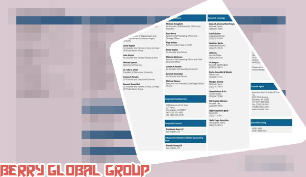 Berry global investor relations